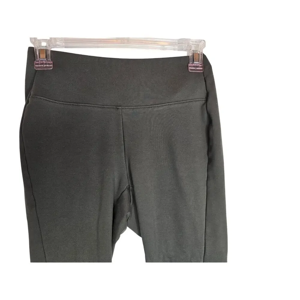 J JILL DARK GREEN GRAY LEGGINGS STRETCH PANTS EXCELLENT CONDITION
